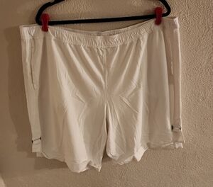 Susan Graver White Cotton Shorts Women's Petite Size 2XP
